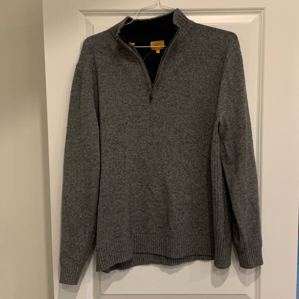 Men’s large sweater Robert Talbot 100% merino wool
